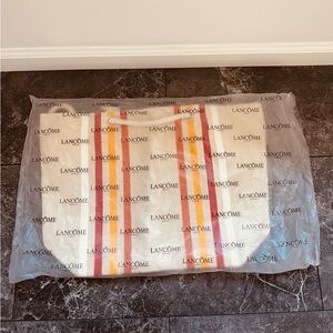 Lancôme Paris Striped Canvas Tote Bag - NWT